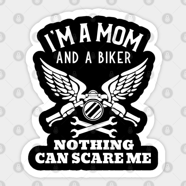 Mom and Biker Sticker by divinoro trendy boutique